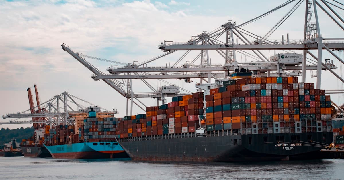 Shipping containers at a cargo port — Ghana import regulations guide for Turkish exporters