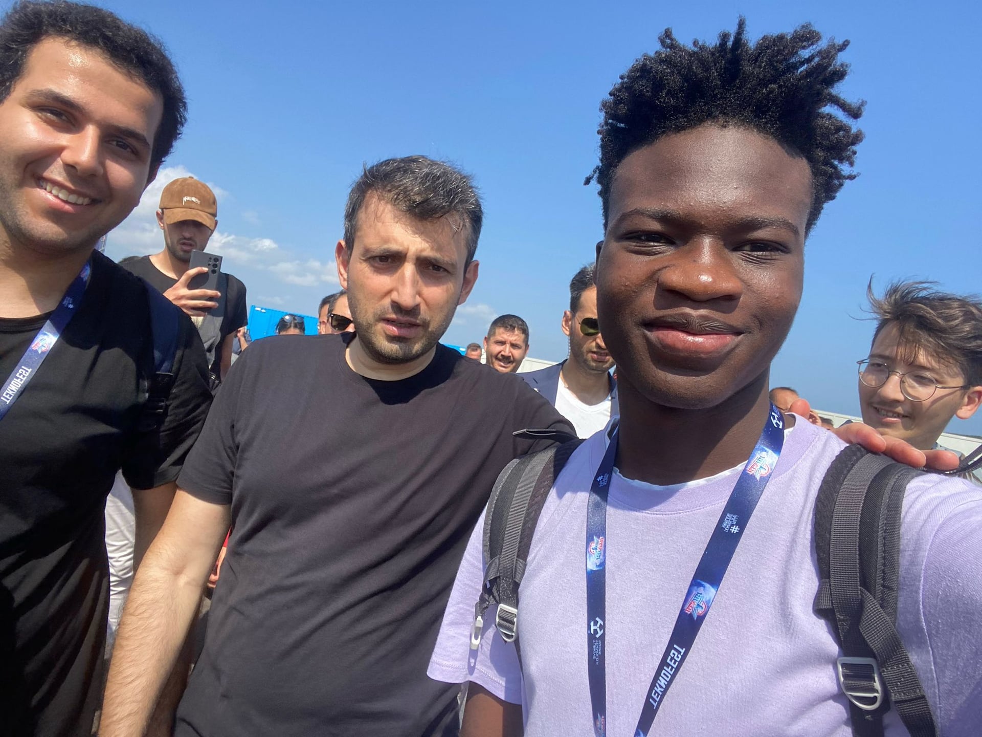 With notable person at TEKNOFEST