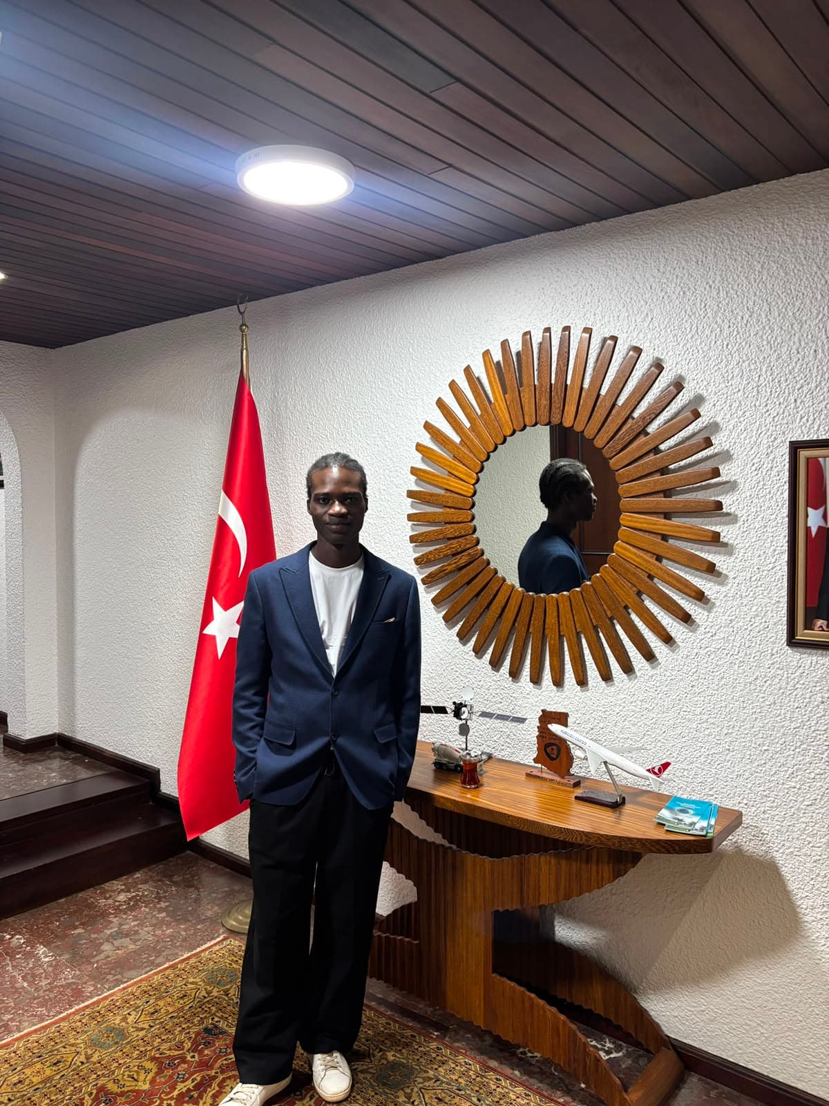 At the Turkish Embassy in Accra